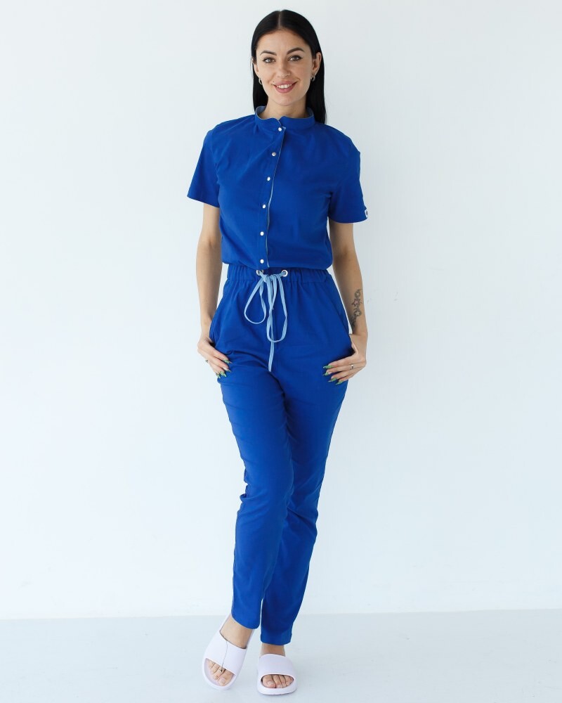 Medical overalls women's Dallas electric with blue stitching 127-334-715 (6613206) фото 7