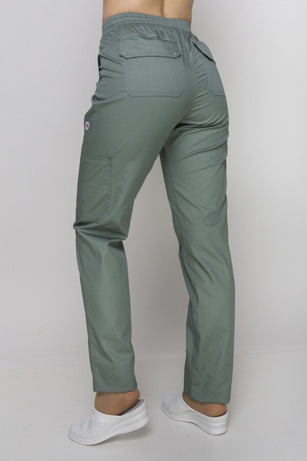 Women's Virginia trousers. COTTON. Olive HT (549940) фото 3