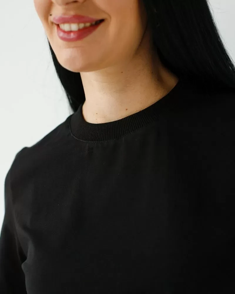 Medical basic T-shirt for women black 498-321-924 (6637744) фото 3