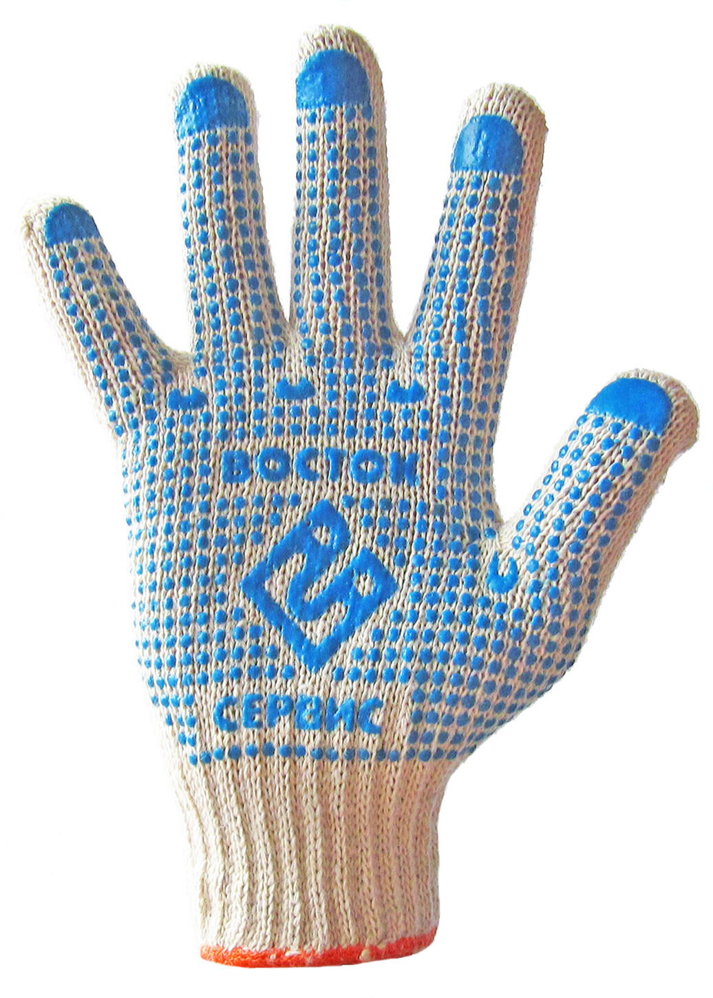Construction gloves with PVC point "East" compacted (35) фото 1