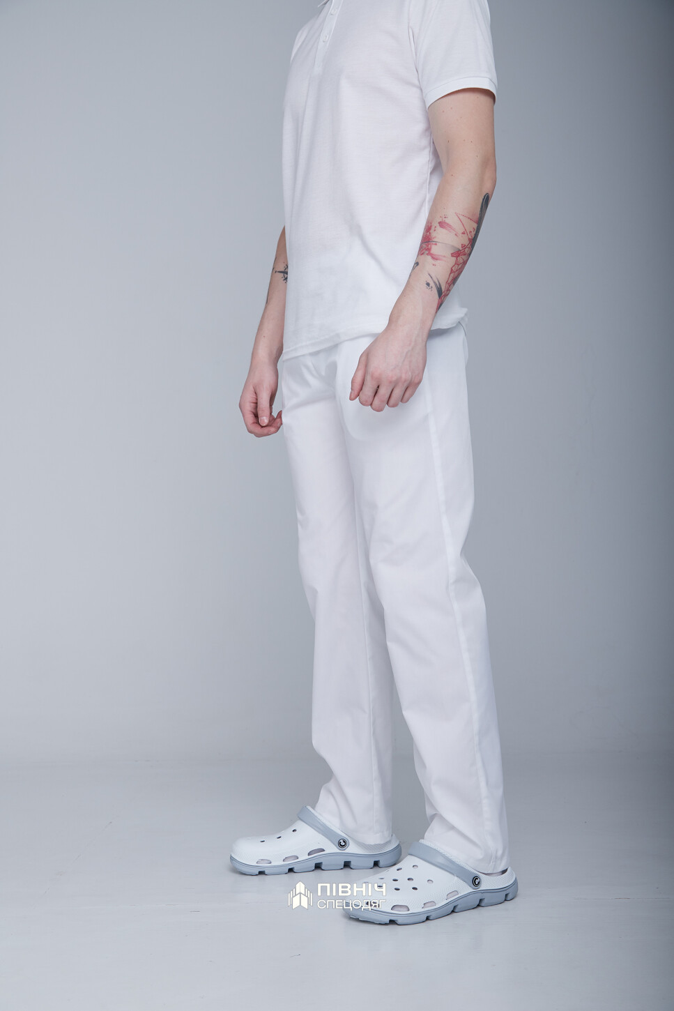 Medical trousers for men "Ivan" white (3399120) фото 9