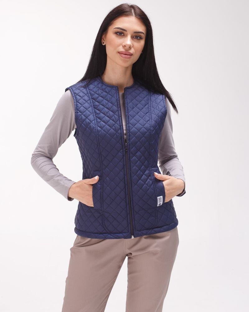 Medical insulated vest women's Geneva dark blue 366-406-844 (6613198) фото 4