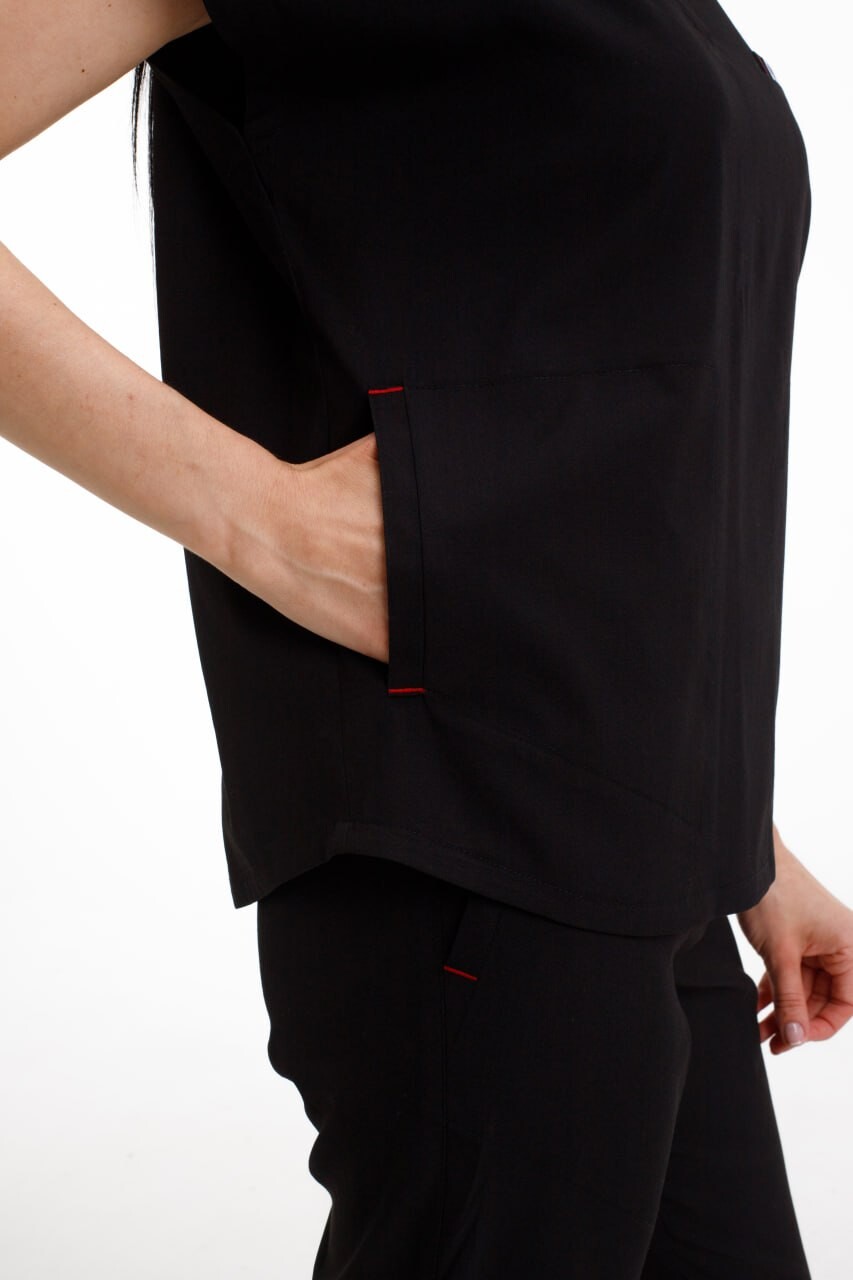Women's medical suit Sydney black 497-321-677 (6636875) фото 6