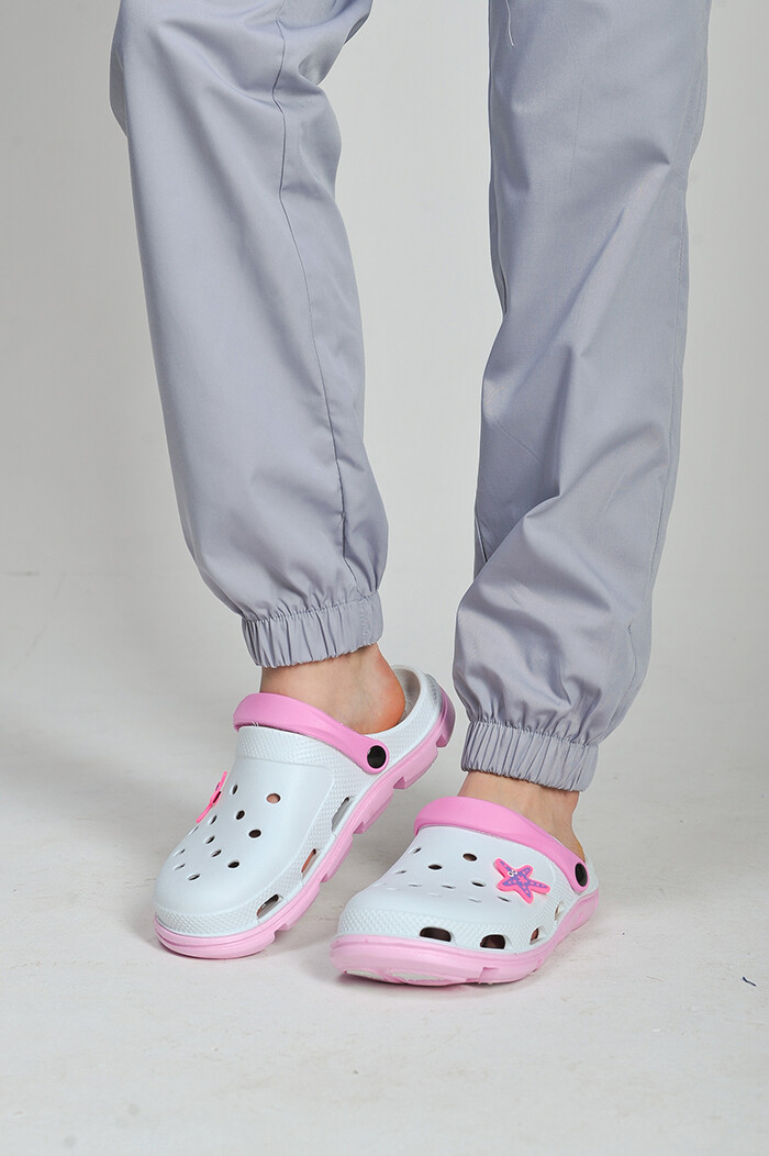 Women's jogger trousers. COTTON. Smoke (544959) фото 2