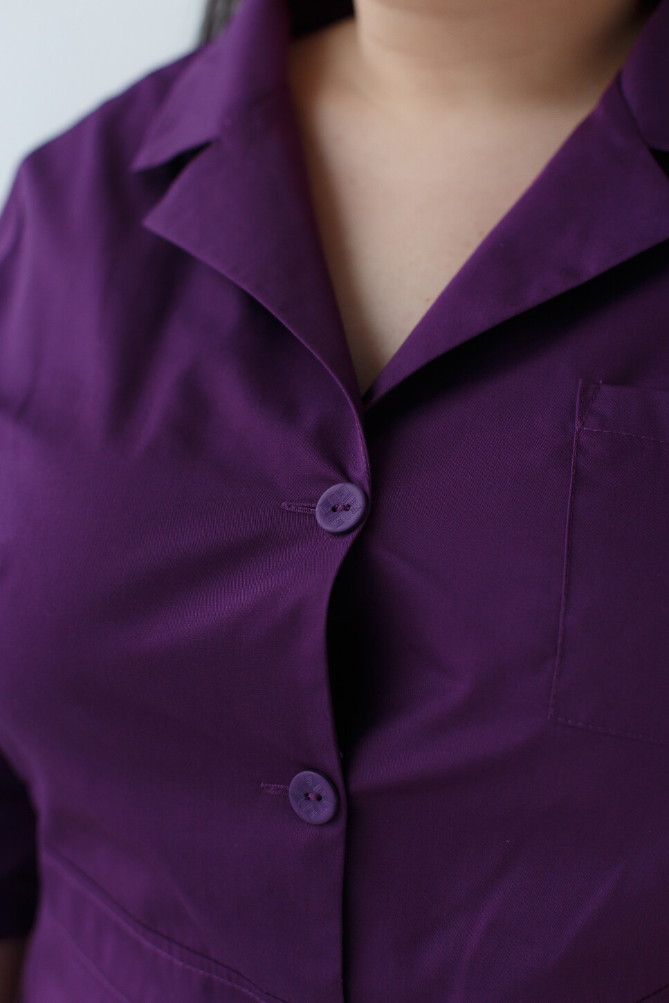 Women's medical gown Sophie purple +SIZE 306-335-677 (6625321) фото 5