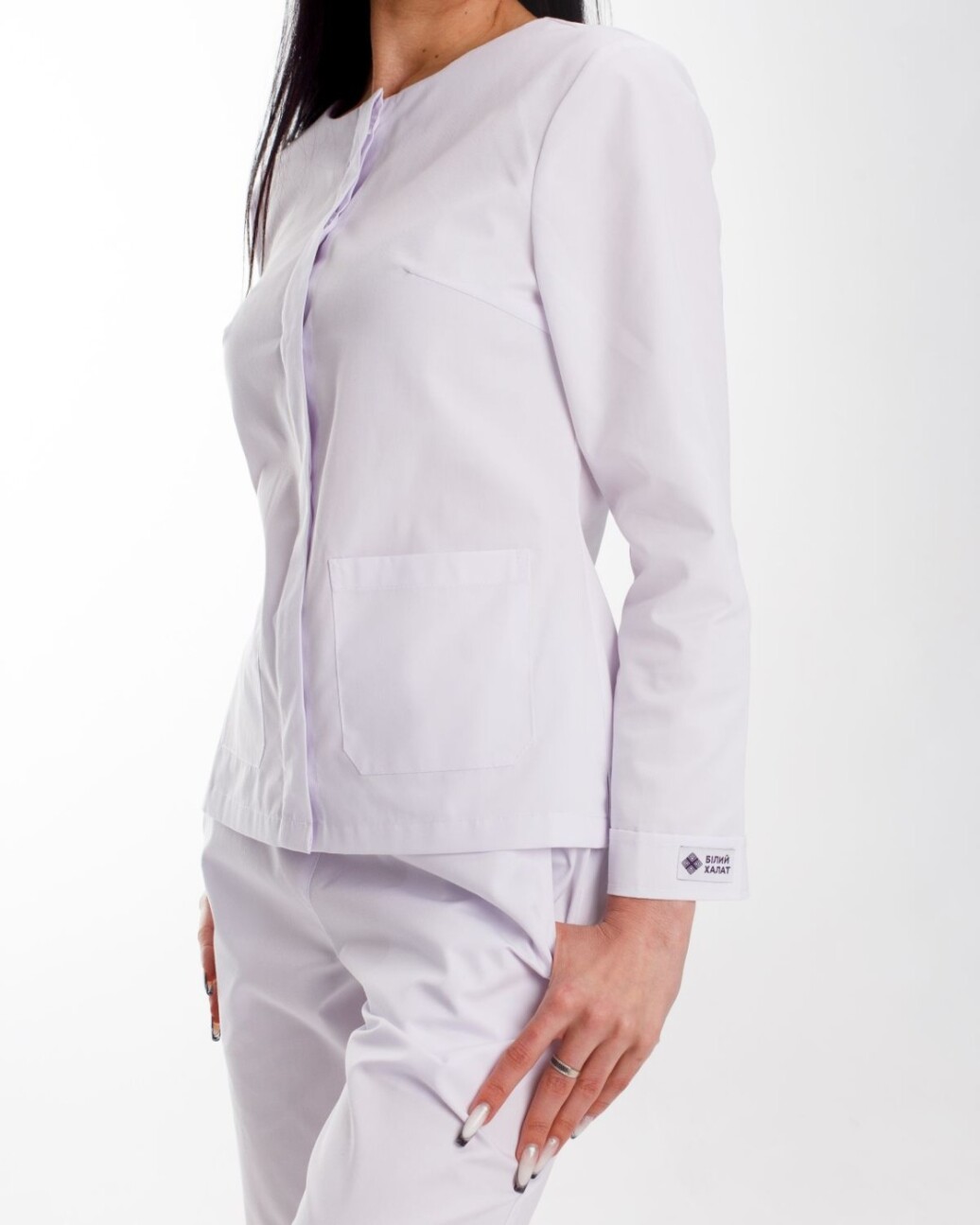 Medical suit for women Jacqueline white 440-324-677 (6613358) фото 6