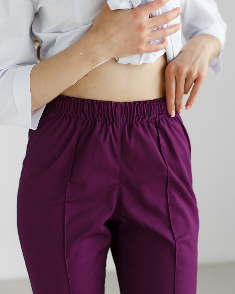 Medical suit for women Sakura white-purple 124-346-678 / 317-346-679 (6613238) фото 7