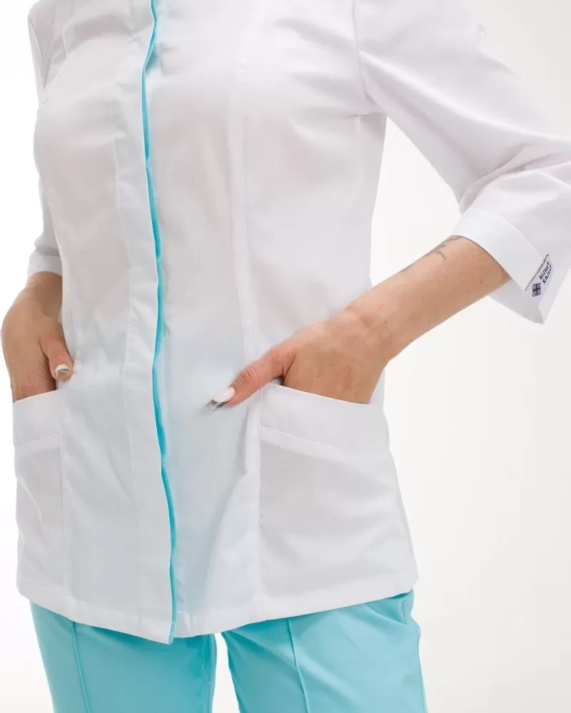 Medical suit for women Sakura white-menthol 124-441-679 (6637839) фото 3