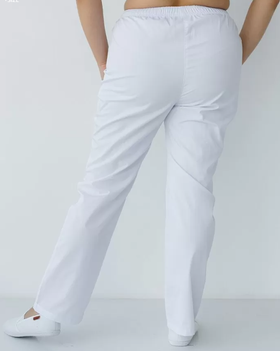 Women's medical pants white 163-324-726 / 387-324-758 (6613625) фото 5