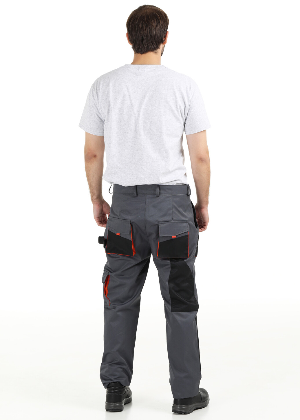 Work suit "TRITON" dark gray - pants and jacket (1276) фото 6