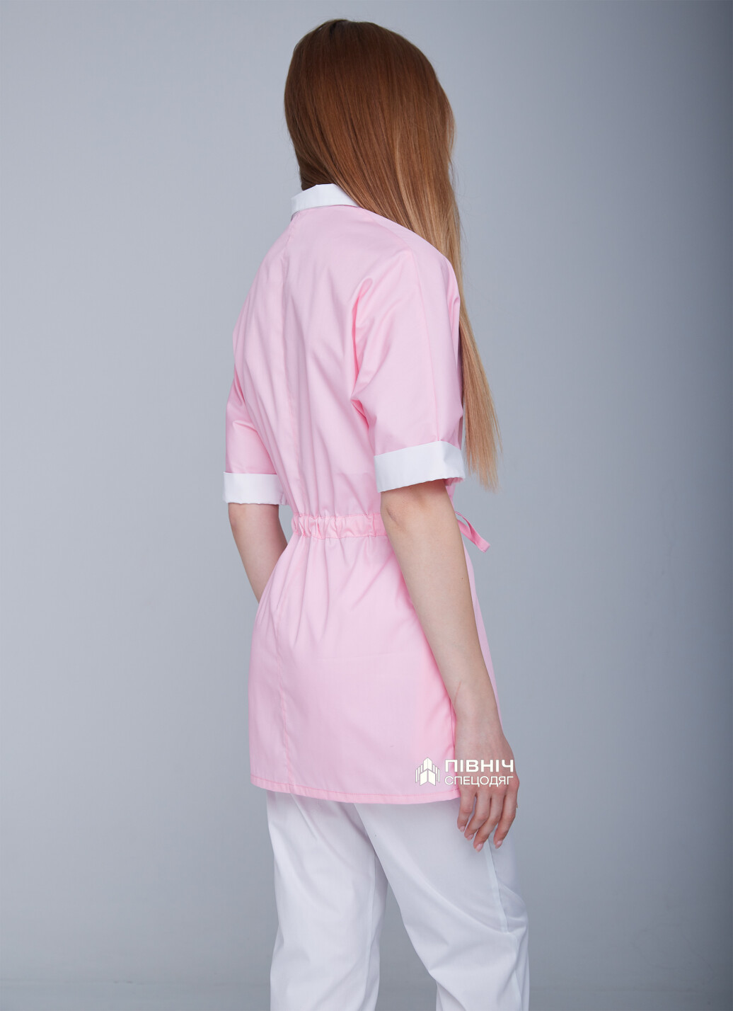 Women's medical blouse "Daria" pink (3399106) фото 2