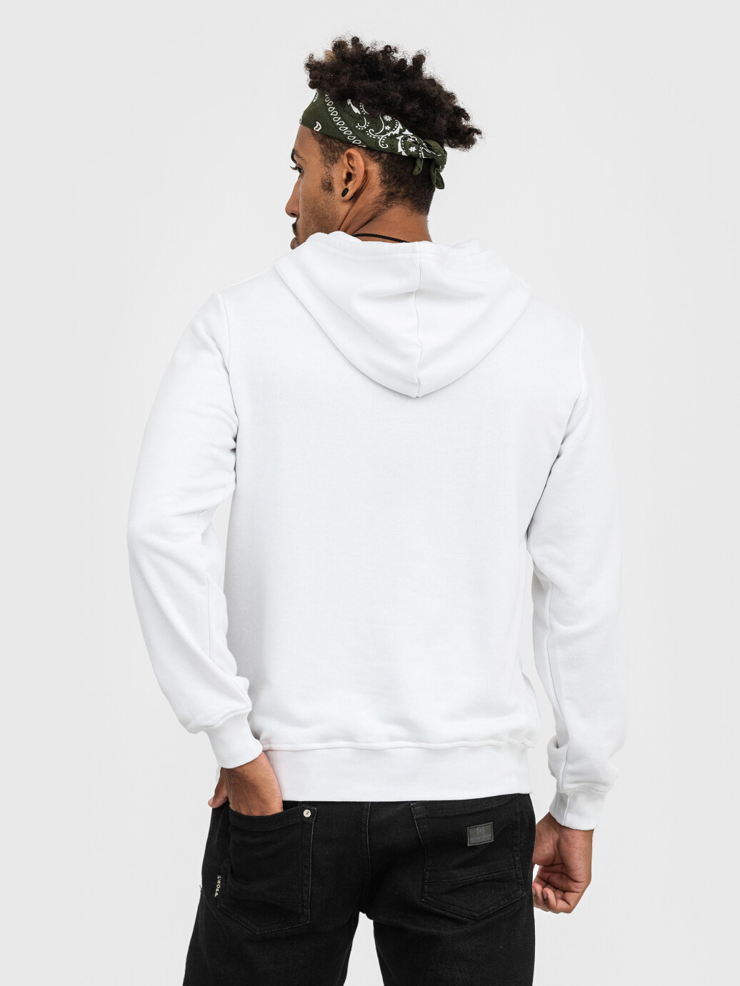 Hoodie UNISEX without fleece U-0402 white (5110262) фото 3