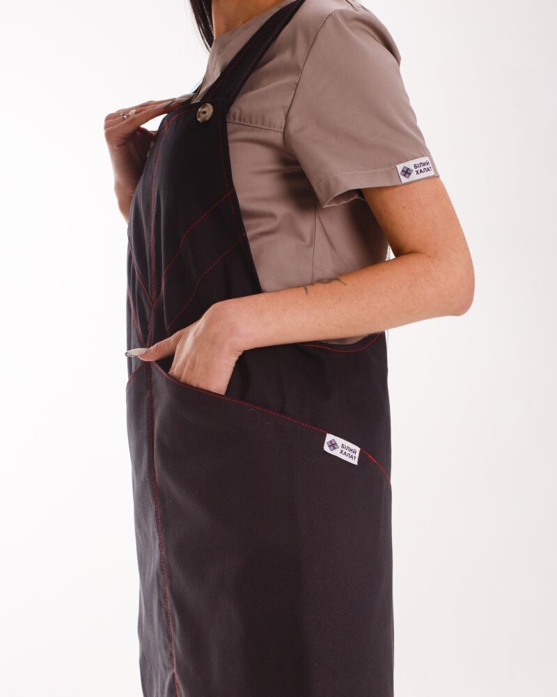 Professional water-repellent apron Trieste black 173-321-912 (6613844) фото 4