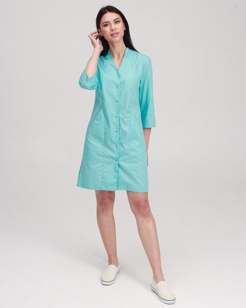 Medical gown women's Elizabeth mint 416-332-679 (6613607) фото 8