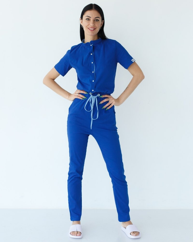 Medical overalls women's Dallas electric with blue stitching 127-334-715 (6613206) фото 1