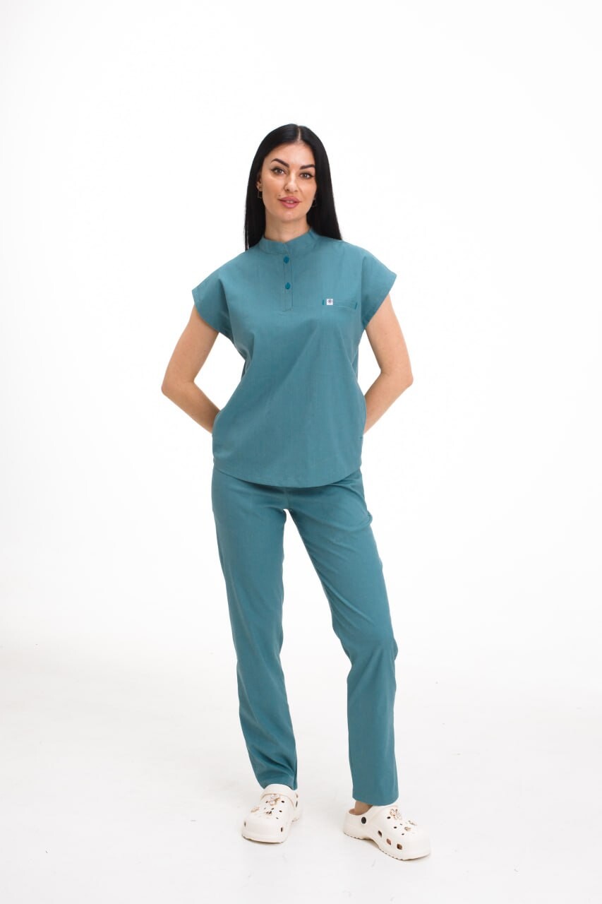 Women's medical suit Sydney azure-gray 497-428-677 (6636867) фото 1
