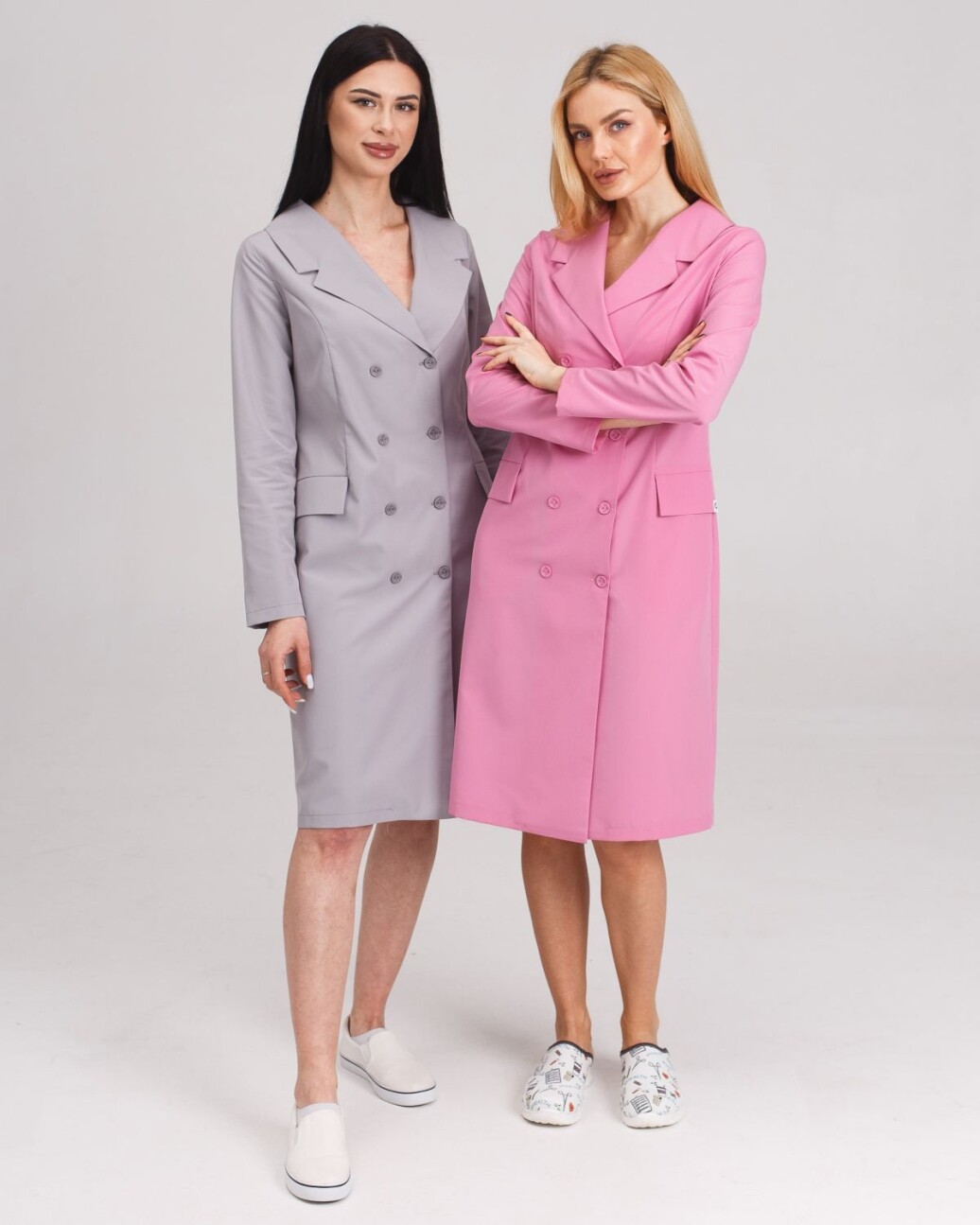 Medical gown women's Monica pink 356-337-677 (6613609) фото 7
