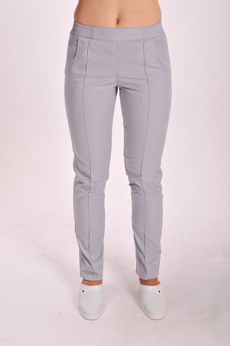 Women's skinny trousers. COTTON. Smoky (544964) фото 1