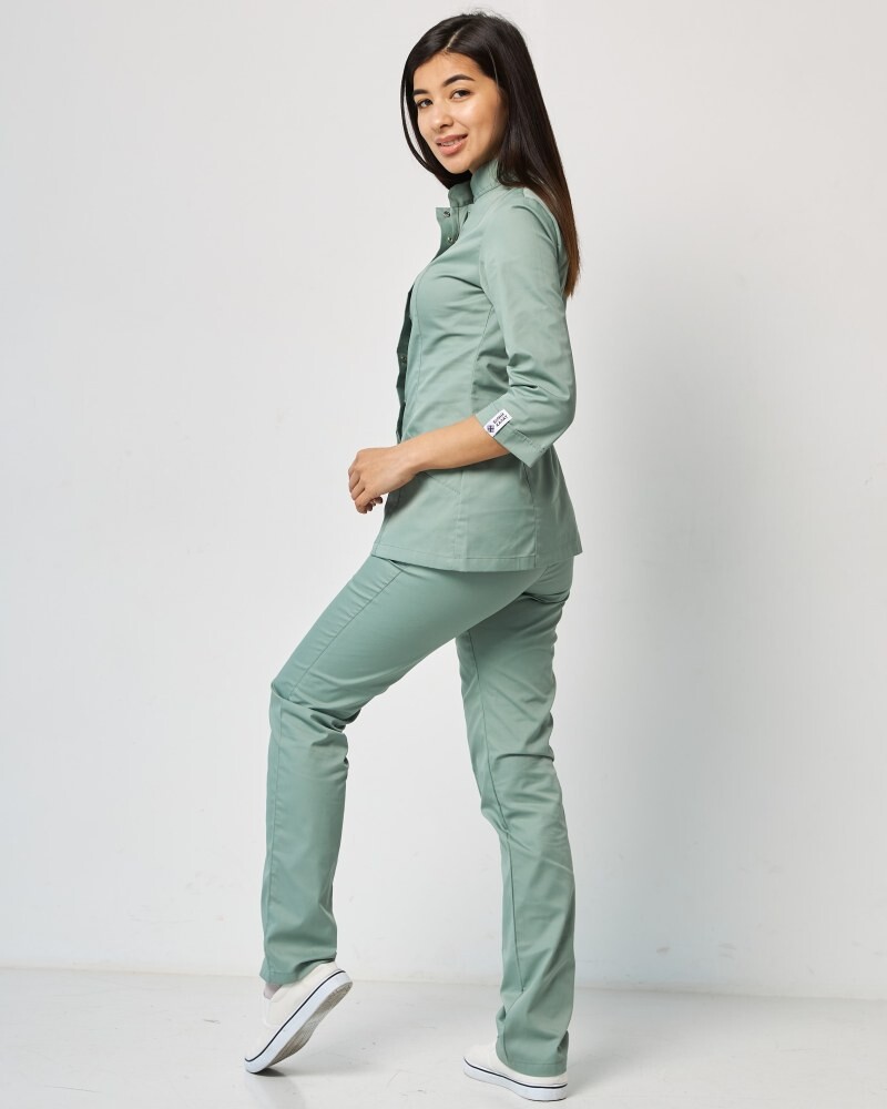Medical suit for women Sakura olive 124-327-678 (6613322) фото 9