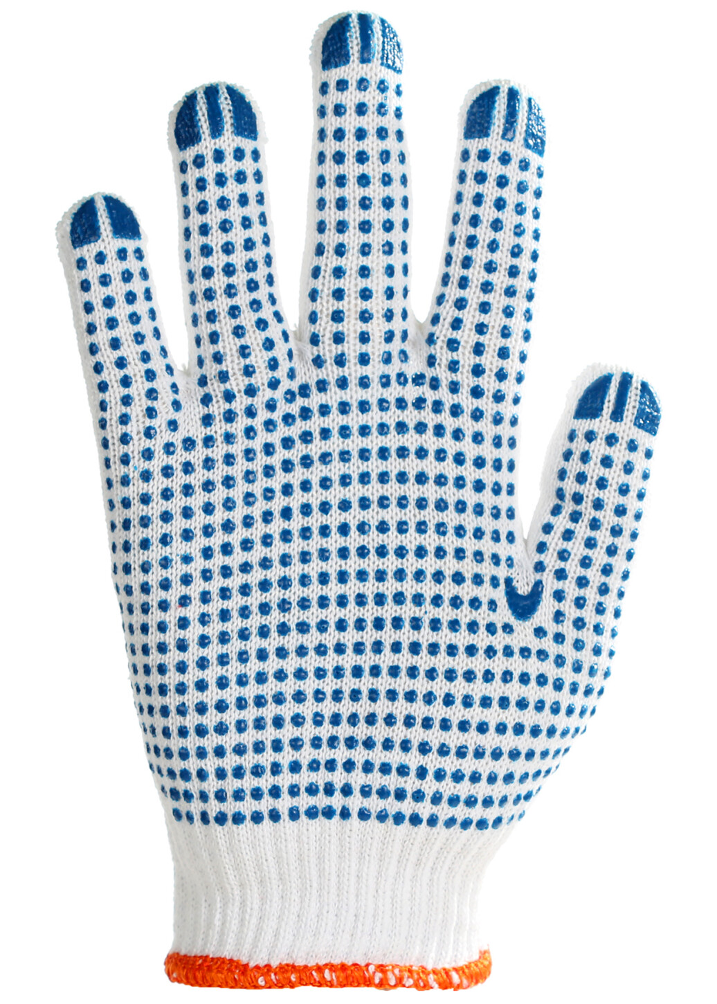 Gloves for workers with pvc-dot white (32007) фото 1