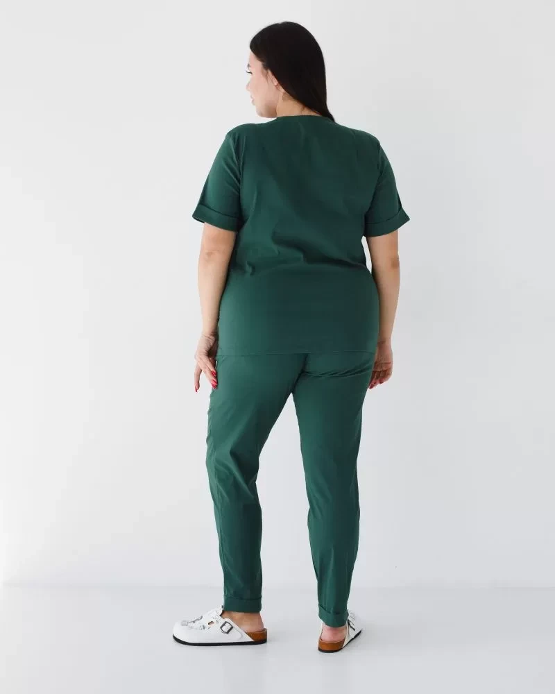 Медицинский костюм женский Марсель зеленый +SIZE 499-350-708 (6637764) фото 2