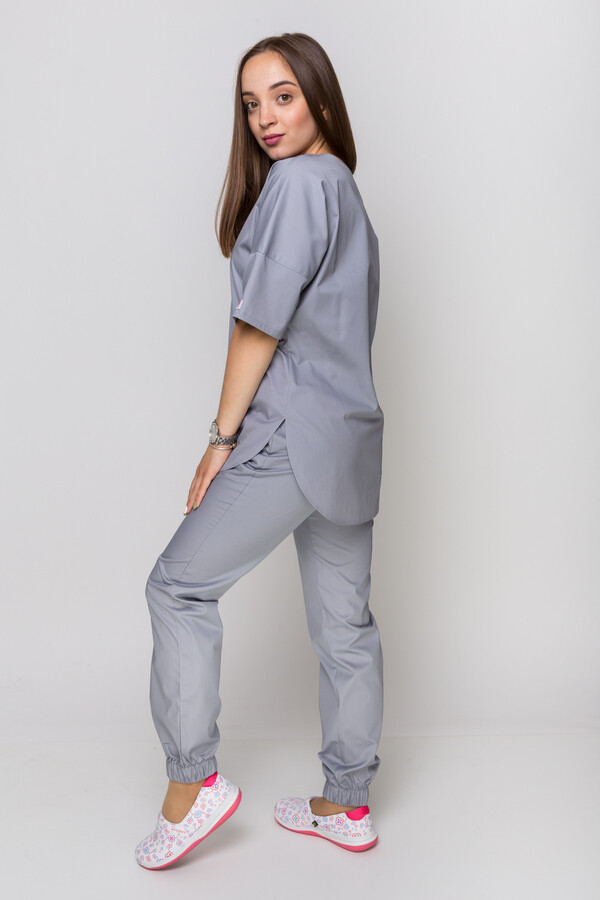Medical suit Rio with joggers women. Smoke (5410176) фото 3
