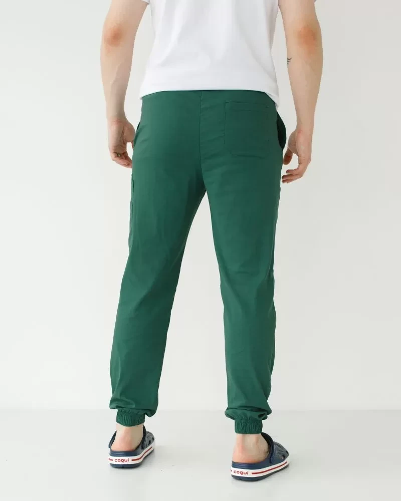 Medical pants men's stretch joggers green 504-350-730 (6637785) фото 2