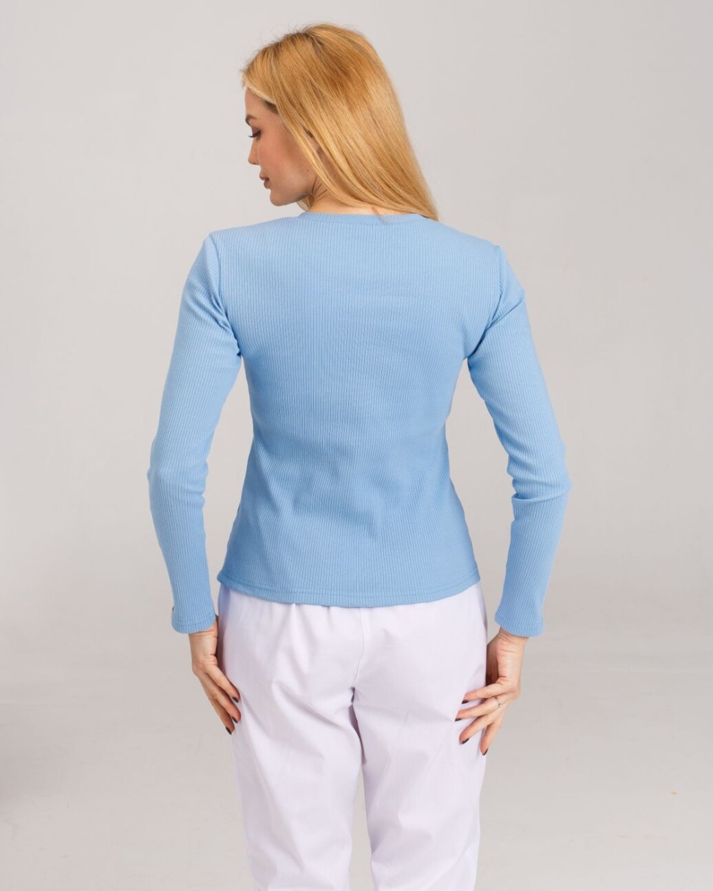 Medical welt longsleeve women's blue 392-333-716 (6613455) фото 2