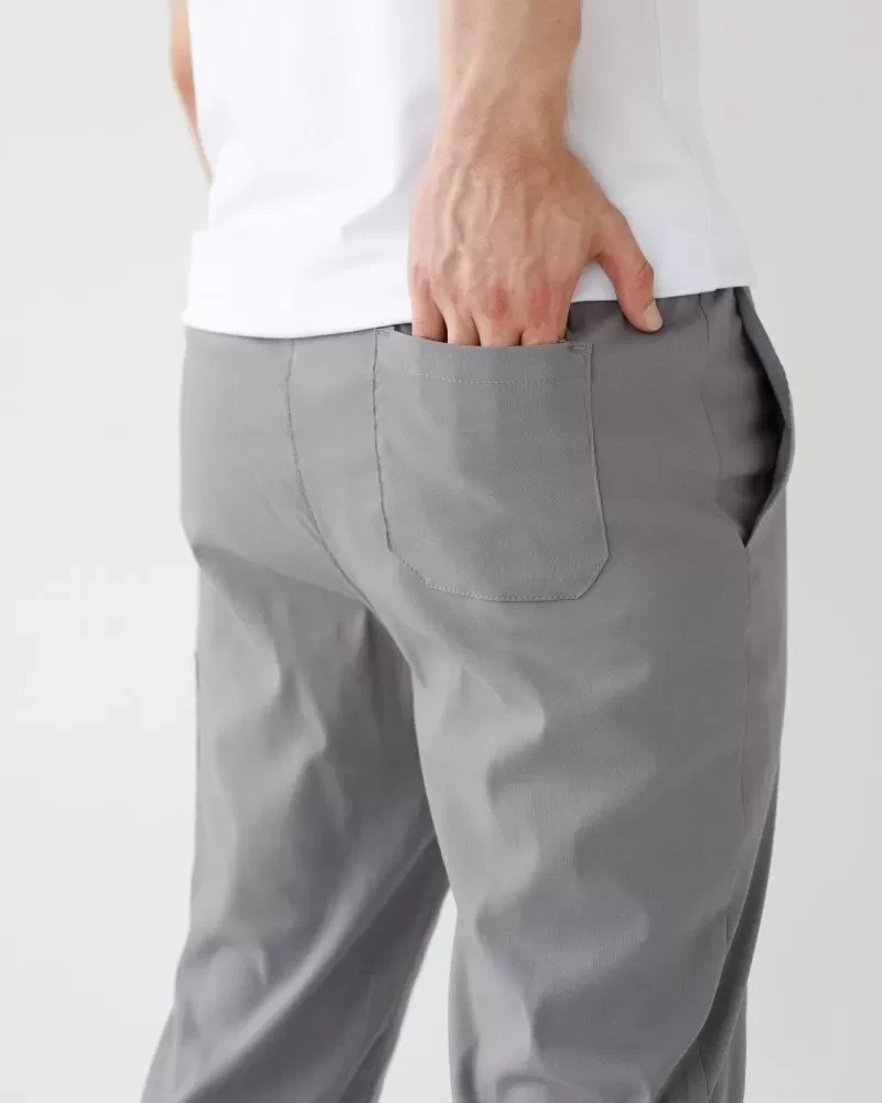 Medical pants men's joggers stretch gray 504-328-730 (6637784) фото 4