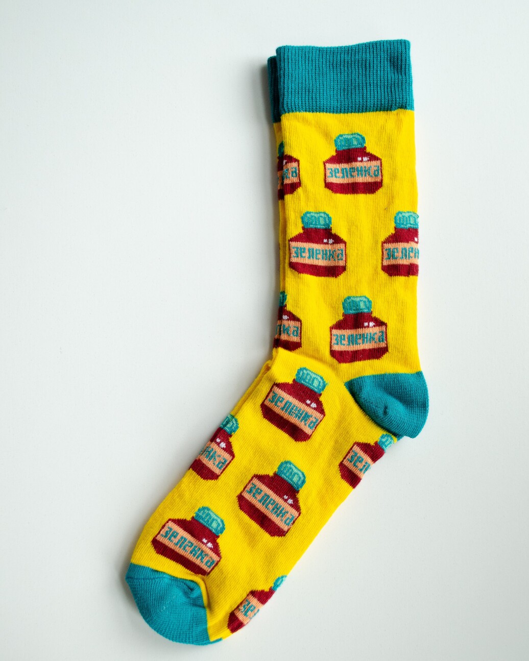 Medical socks with Zelenka print 143-350-833 (6613877) фото 2