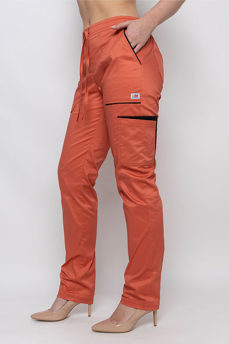 Medical Emeli-stretch trousers for women. Terracotta (5436966) фото 5