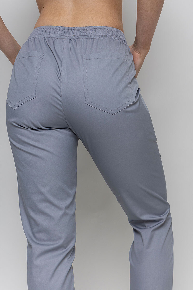 Джоггеры Афина женские 4 кармана, медицинские. Дым. COTTON (5436973) фото 7