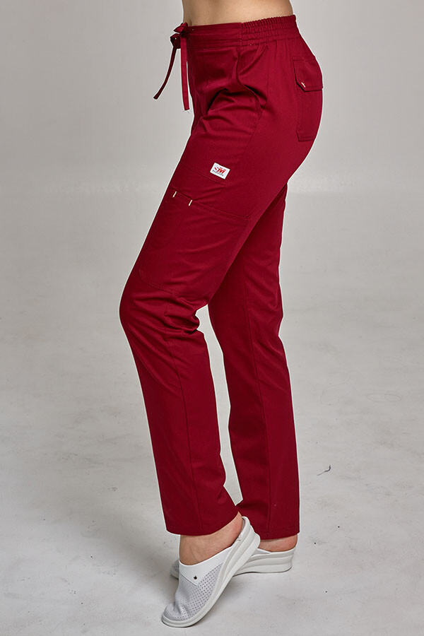 Women's medical trousers "Virginia" Marsala BK044 (544954) фото 2