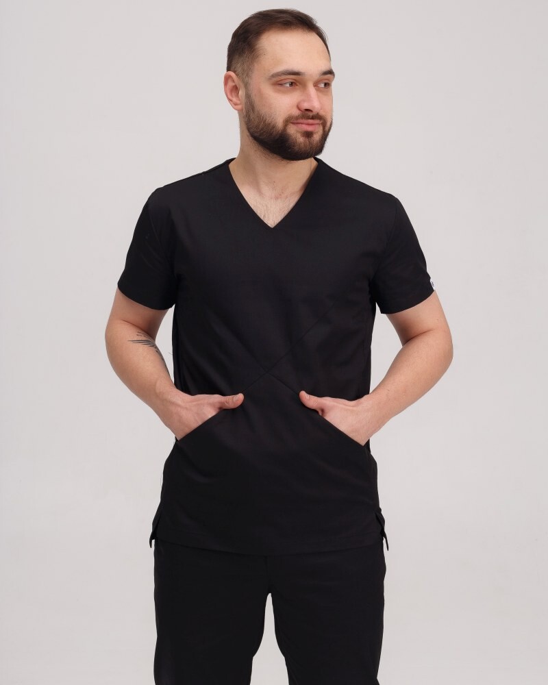 Medical suit for men Milan black 134-321-708 (6613672) фото 3