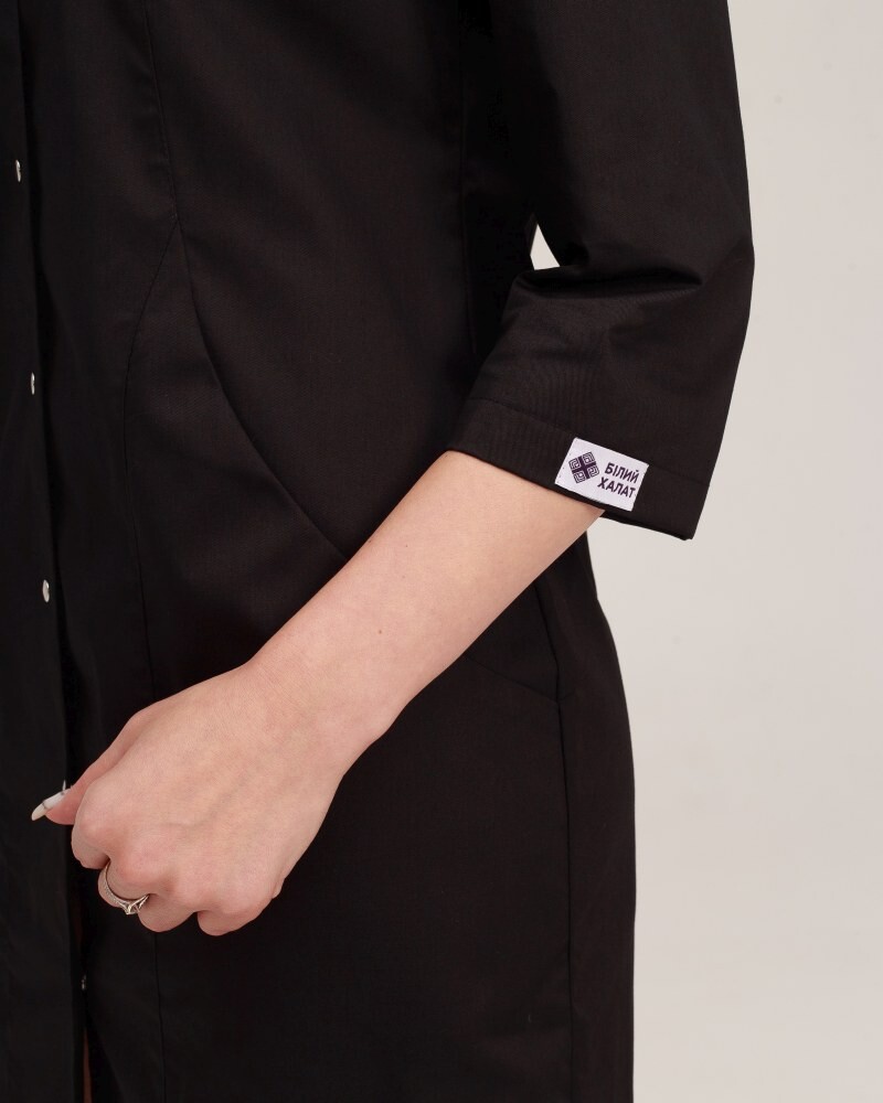 Medical gown women's Elizabeth black 416-321-679 (6613605) фото 6