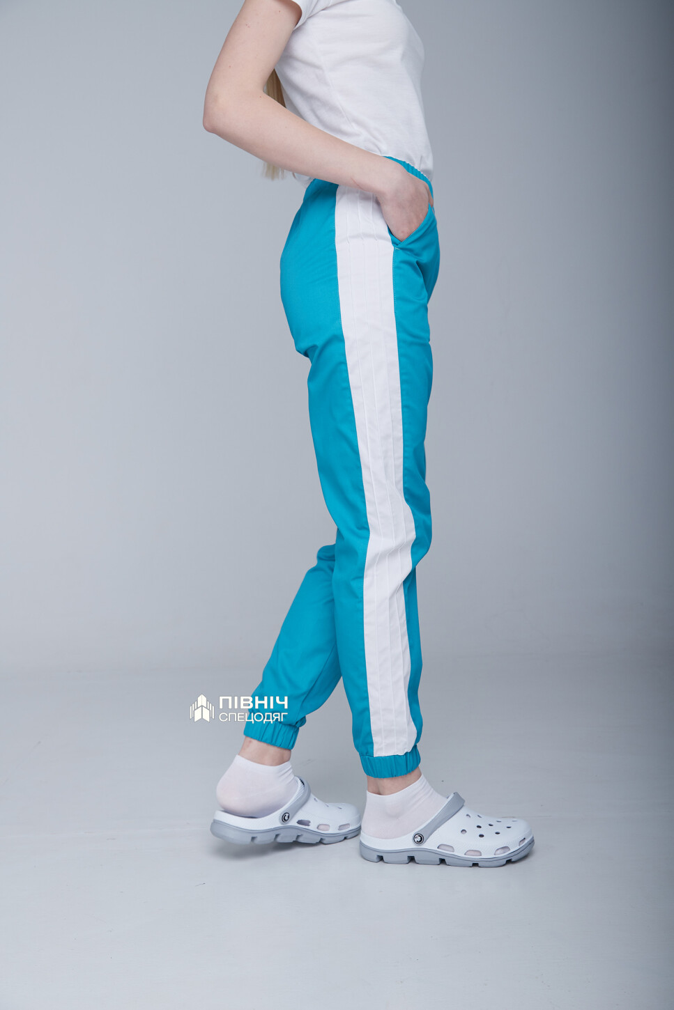 Women's medical trousers "Vanessa" turquoise (3399109) фото 6