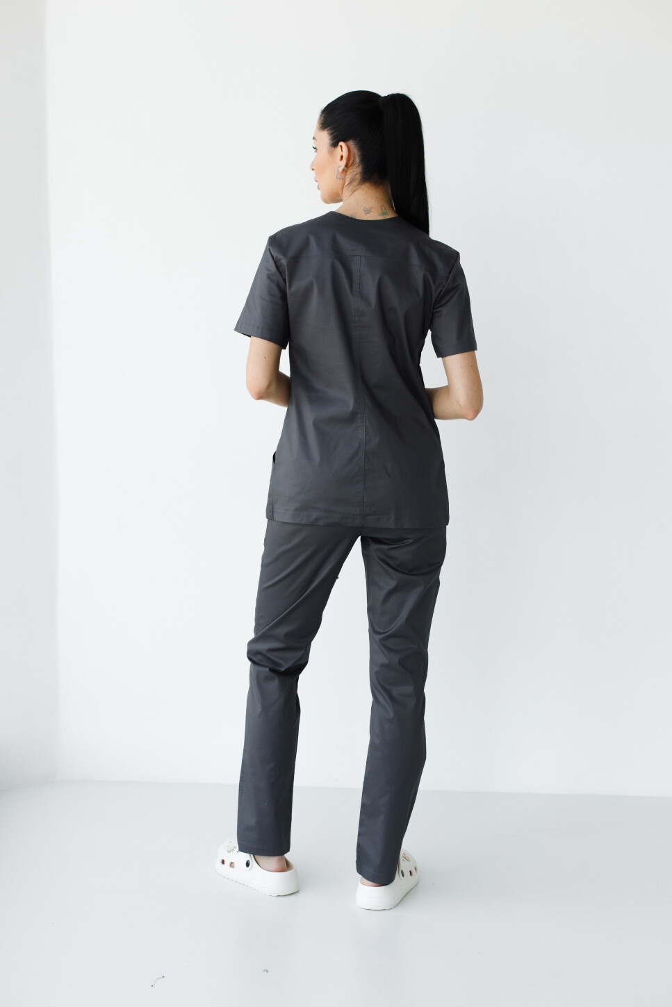 Women's medical suit Topaz dark blue Elite Stretch 488-406-705 / 492-406-705(6624458) фото 4