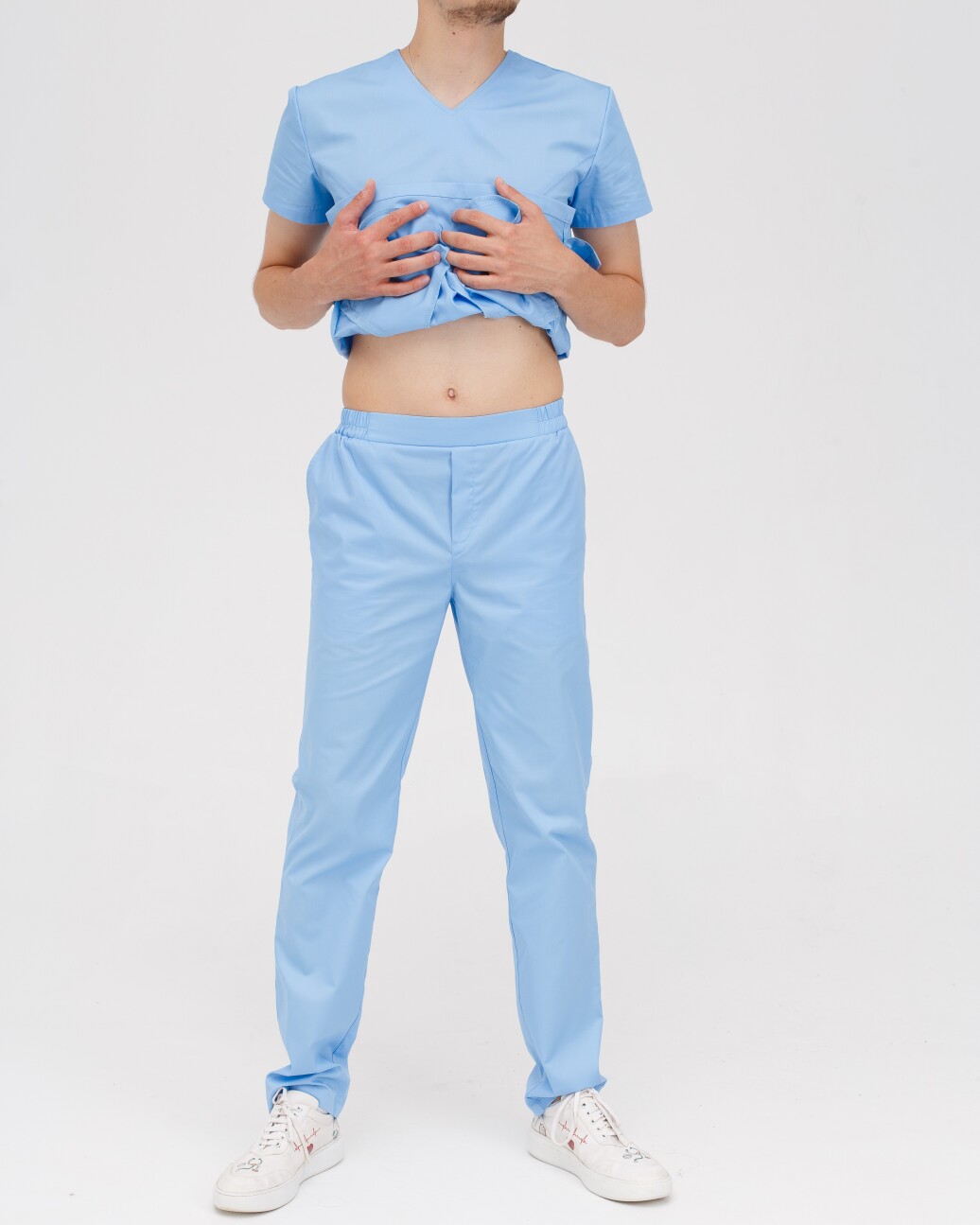 Medical suit for men Milan light blue 134-436-758 (6613734) фото 3