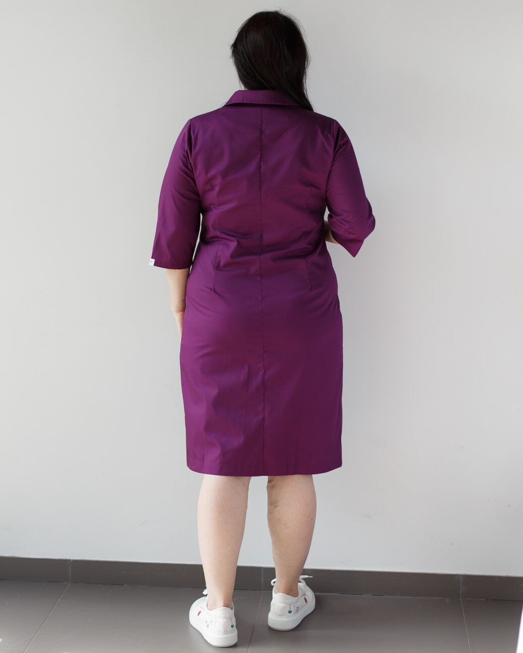 Women's medical gown Sophie purple +SIZE 306-335-677 (6625321) фото 4