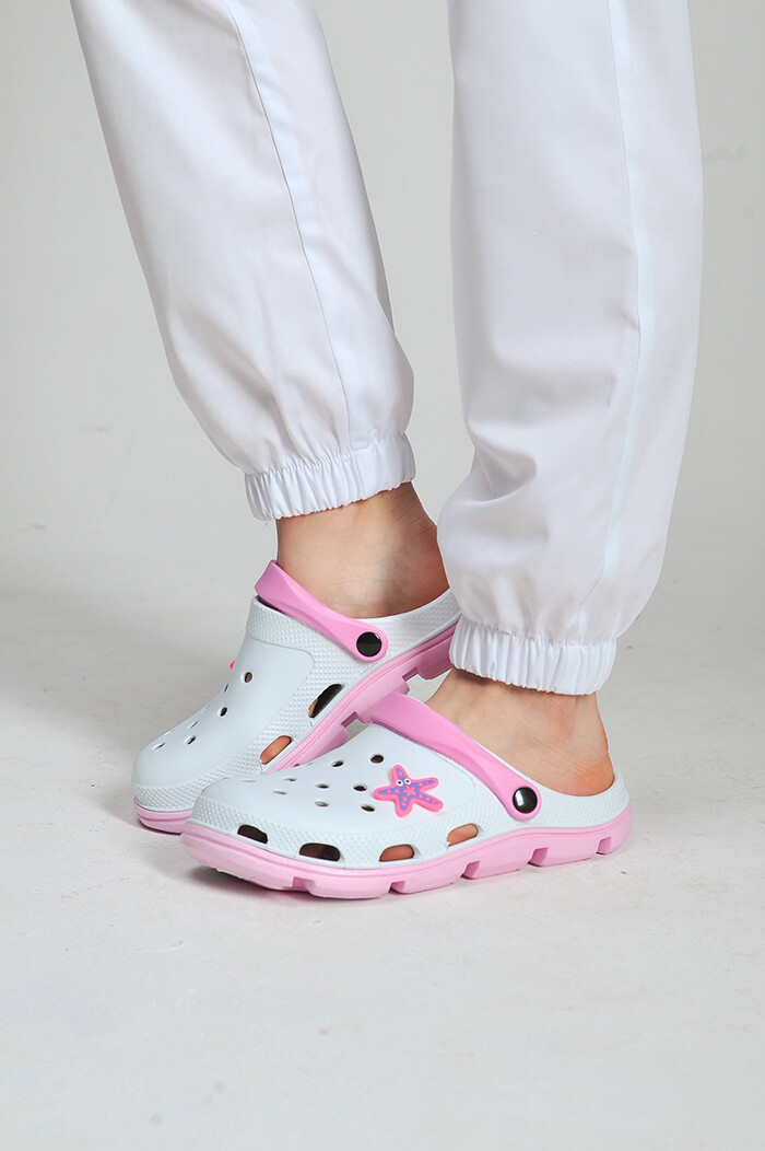 Medical joggers women's white. COTTON (544958) фото 4