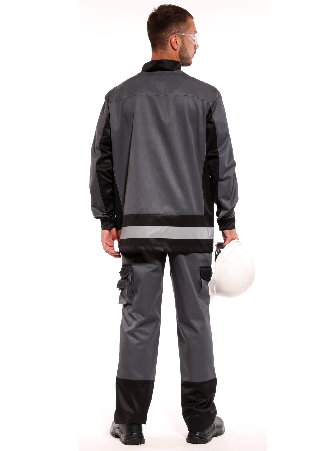 Suit worker "MANCHESTER" gray - trousers and jacket (1285) фото 2