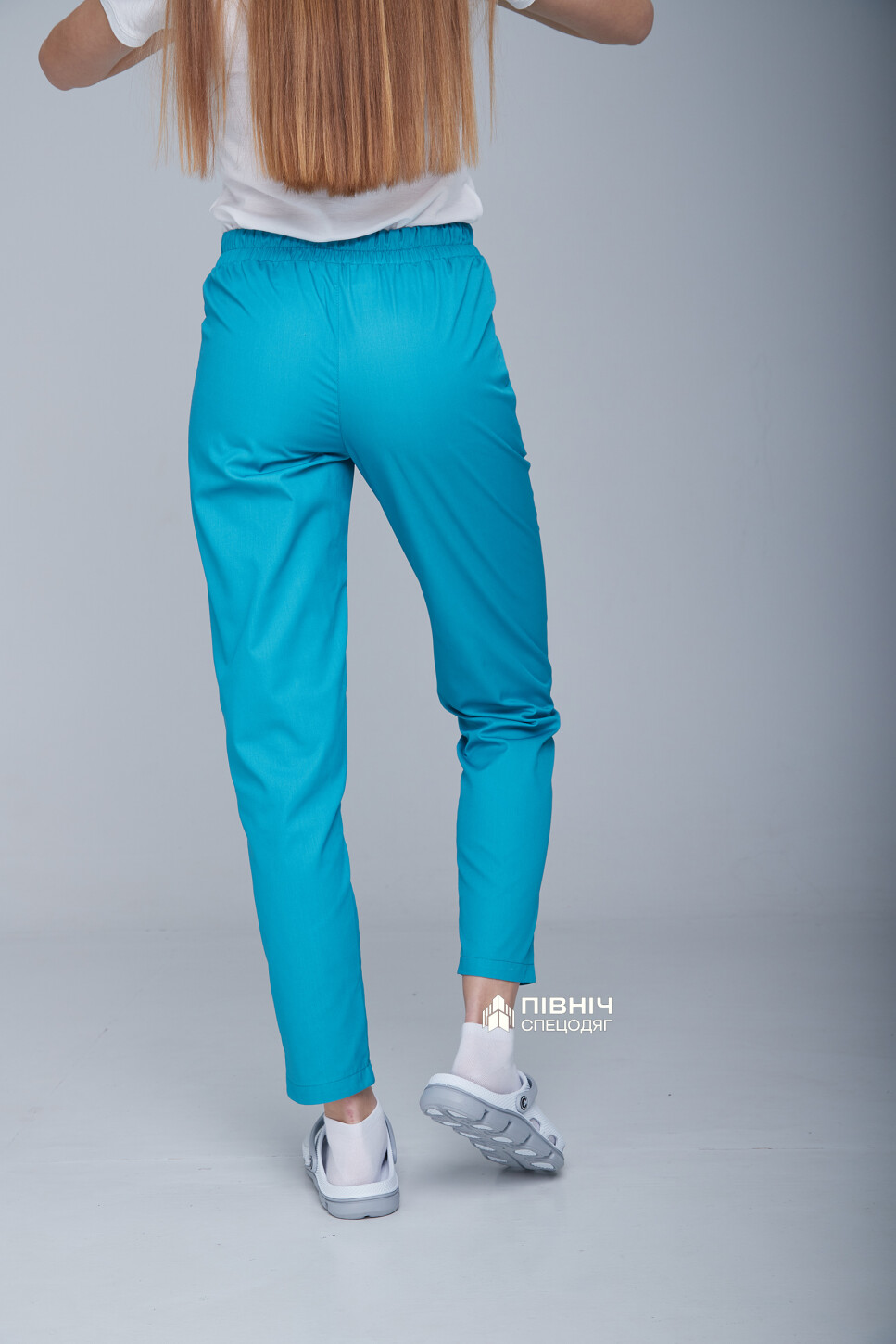 Women's medical trousers "Francesca" turquoise (3399108) фото 8