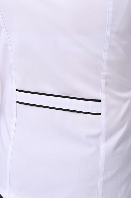 Костюм медицинский Клеопатра+ Бр. зауженные. COTTON. Белый / черный (544637) фото 8