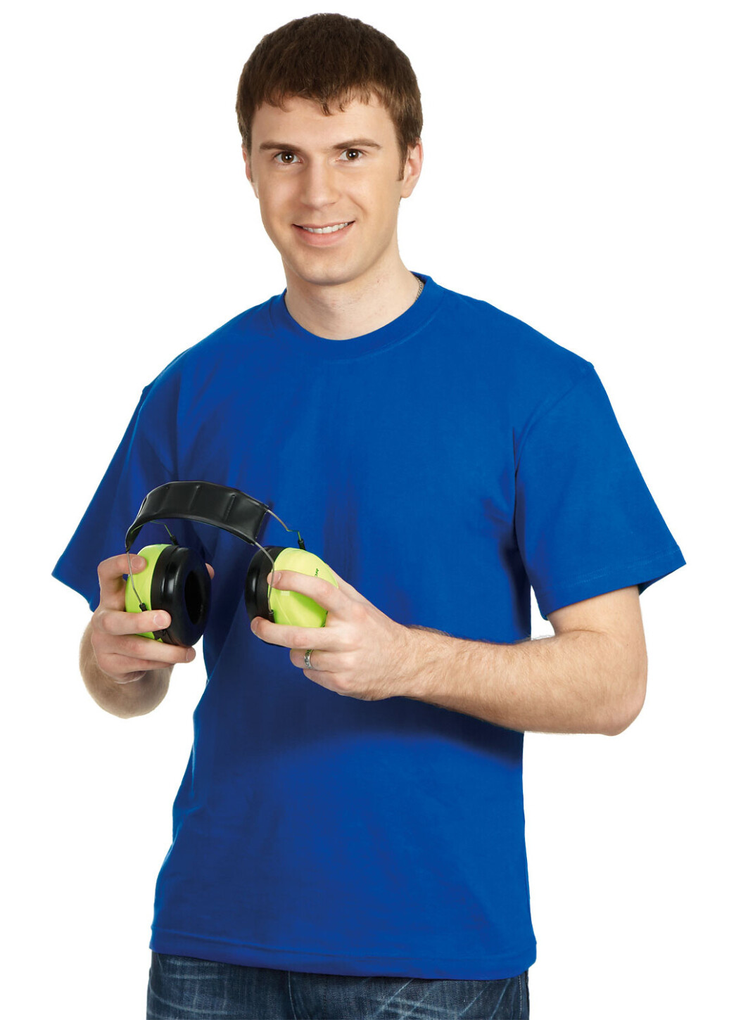 T-shirt working "Fruit of the loom" cornflower blue 165 g/m2 (220043) фото 1