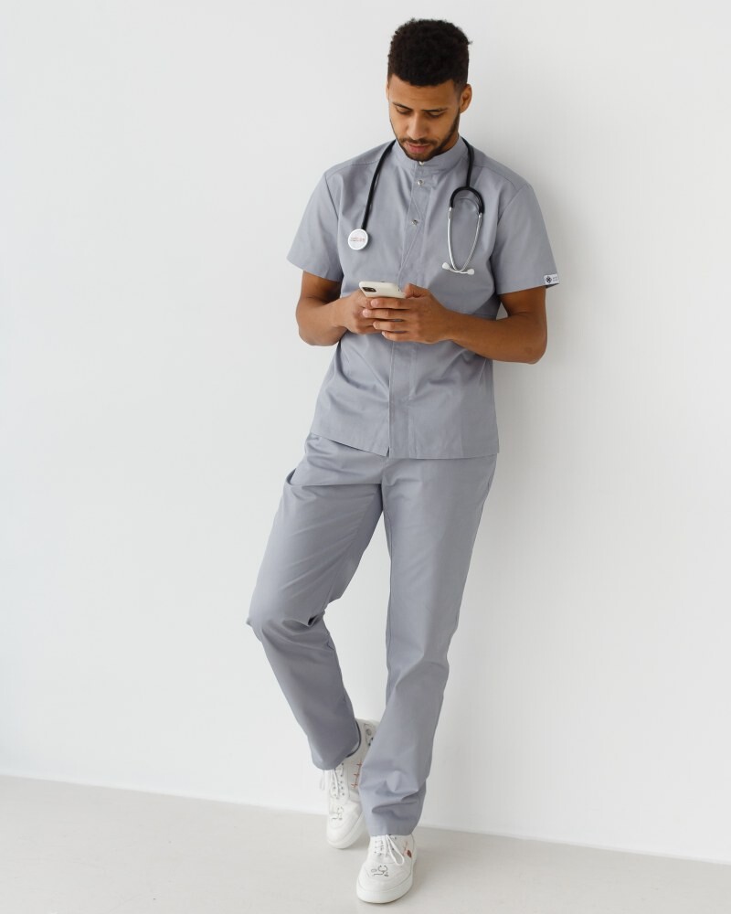 Medical suit for men Boston gray 129-328-679/485-328-679 (6613673) фото 7