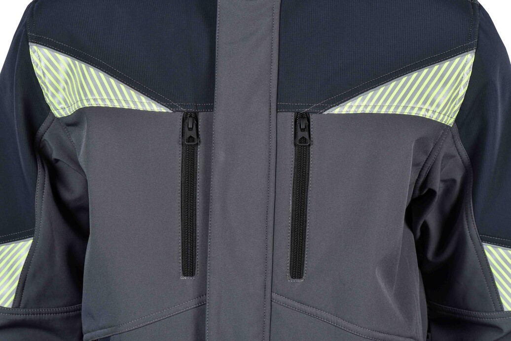 Рабочая куртка softshell Sizam KINGSTON серый/чёрный 30373-30378 (8138073) фото 4