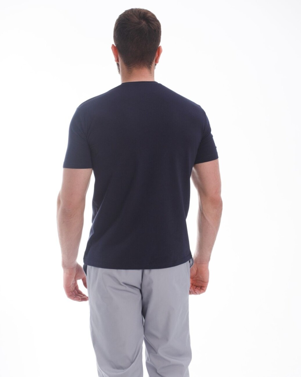 Медицинская футболка мужская синяя 153-322-681 (6613811) фото 2