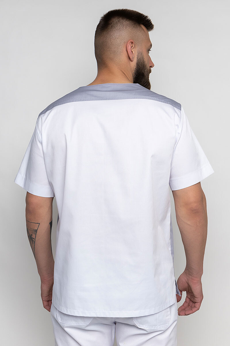 Medical jacket for men Manhattan. White (5437045) фото 2