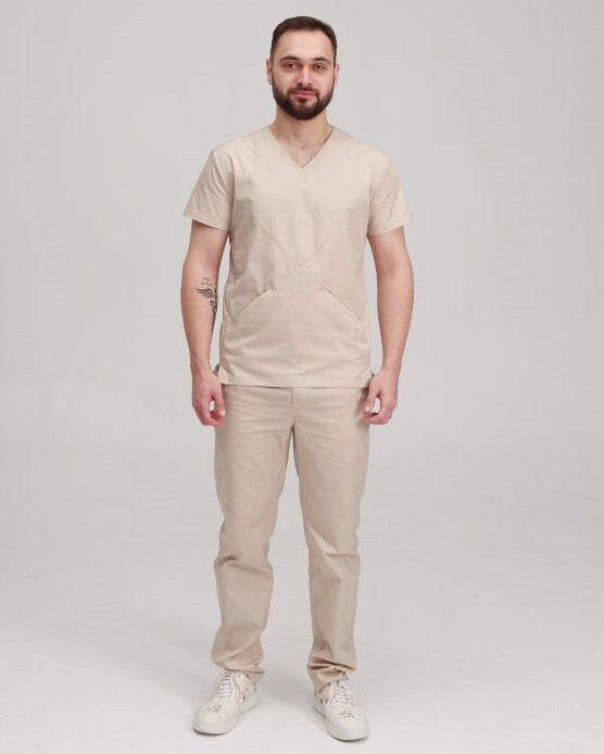 Medical suit for men Milan cream 134-460-708 (6613712) фото 1