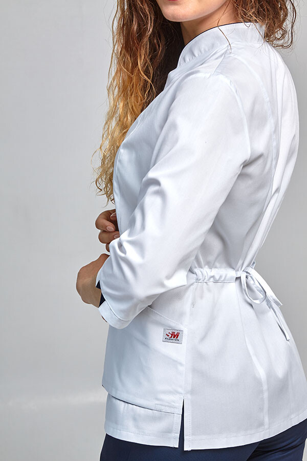 Diana+ Br. skinny suit. COTTON. White / navy blue (544664) фото 5